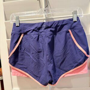 North Face 2-in-1 Running Shorts - Purple & Pink - Size XS